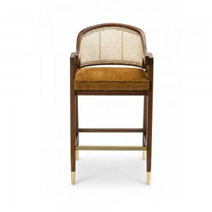 Sandalye Galerisi - Cane Luxe Bar Sandalyesi