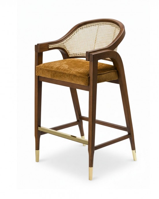 Sandalye Galerisi - Cane Luxe Bar Sandalyesi